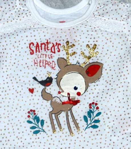 Vánoční tričko s dlouhým rukávem, 62