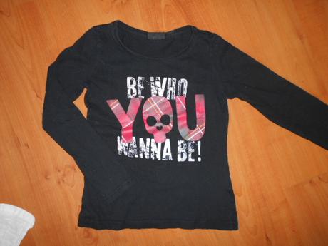 Černé dívčí triko vel. 134-140, crashone,134