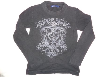 Krásné černé tričko s korunkou 146/152, 146