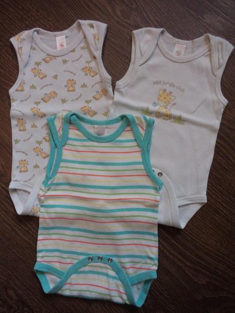 3x body bez rukávu, c&a,74