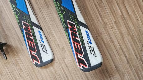 Lyže+lyžáky+hůlky - lyžařský komplet nordica 130, 130-139 cm