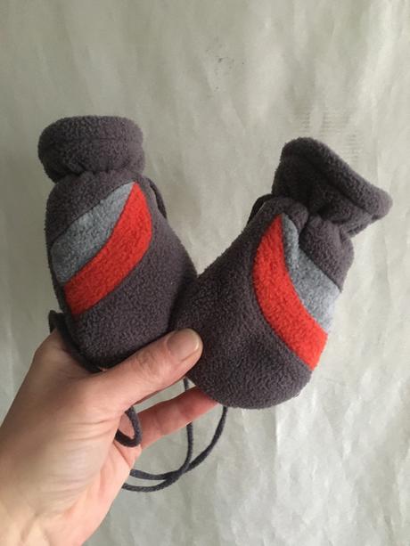 Uni šedé teplé rukavice, 62