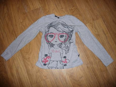 Šedé triko sam 73 na 7-8l- vel.128, sam73,122