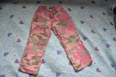 Maskáčové elastické džíny, rifle, riflíky, džínsy, 104