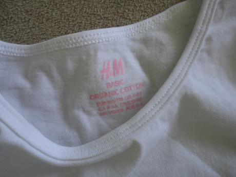 Jako nové triko z organické bavlny z hm, vel. 4-5, h&m,104