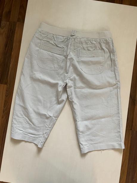 Lněné kraťasy vel s asi i více, možná pánské, chyb, s