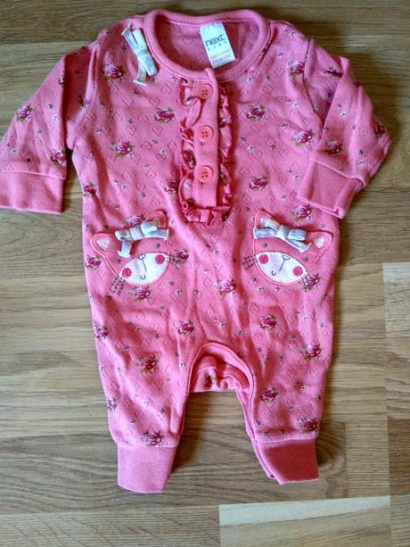 Růžový overal s kočičkou, next,56