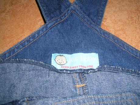 Džínové kraťasy s laclem vel. 74, jac baby,74