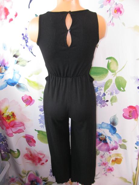 Letní společenský černý elastický kalhotový overal, reserved,146