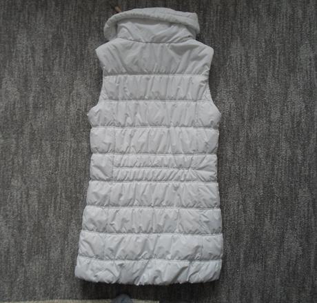 Bílá dlouhá delší zateplená vesta sam, sam73,s