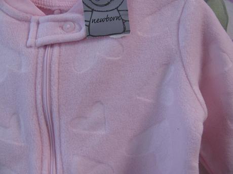 Luxusní hebké,teplé růžové dupačky se srdíčky, matalan,68