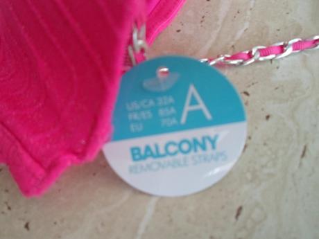 Růžové plavky plavková podprsenka 70a, new yorker,s / xs