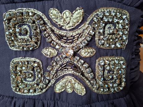 Černé hedvábné letní šaty, 38