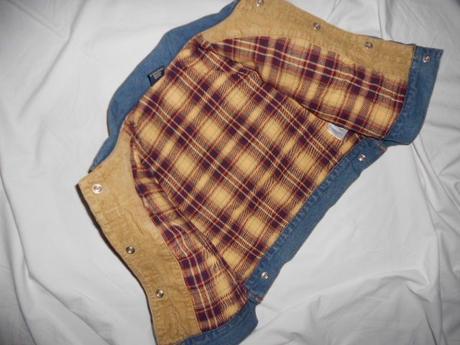 Luxusní teploučká podšitá riflová bunda, next,92