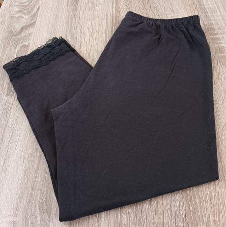 Dívčí 3/4 černé s krajkou, 38