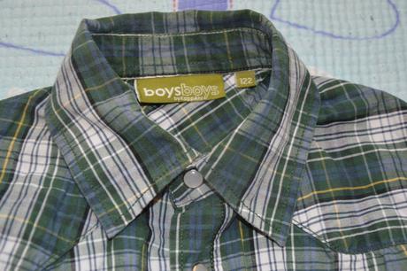 116 122 bavlněná kostkatá košile na druky, kappahl,116