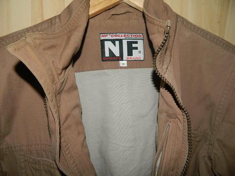 Jarní - podzimní hnědá bunda na zip, 36