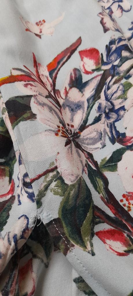 Amisu květované dlouhé šaty s rozparky, amisu,36