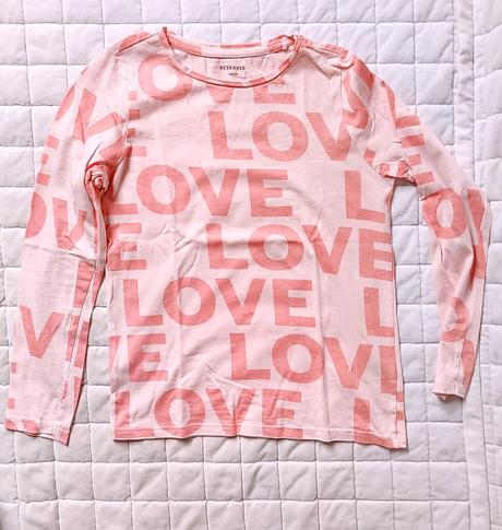 Růžové triko love, reserved,146