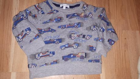 Šedá mikina s formulemi vel. 86, bluezoo,86