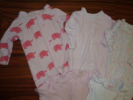 Overaly a body pro holčičku - 5 kusů - velikost 80, 68–80
