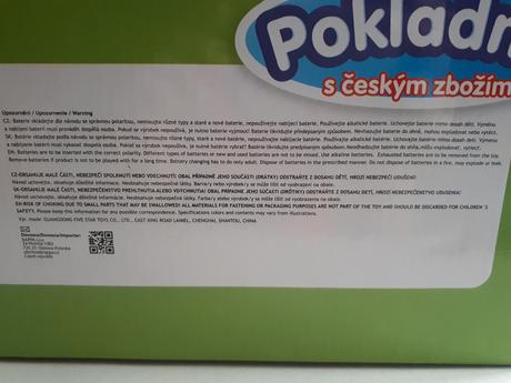 Dětská pokladna rappa a české peníze, 