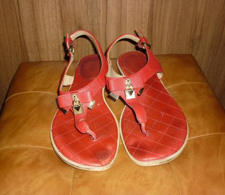 Červené dámské žabky / sandály michael kors, michael kors,39