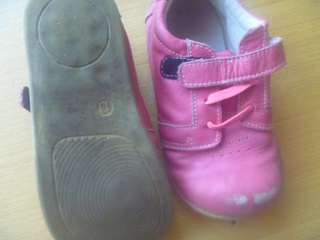 Růžové koženkové barefoot tenisky vel. 27, 27