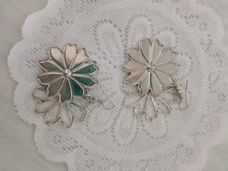 Visací náušnice-kytičky,