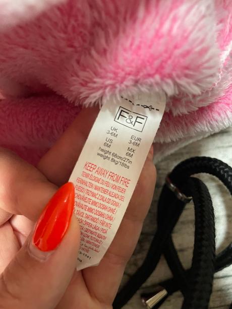Dívčí chlupatá mikina f&f 68, f&f,68