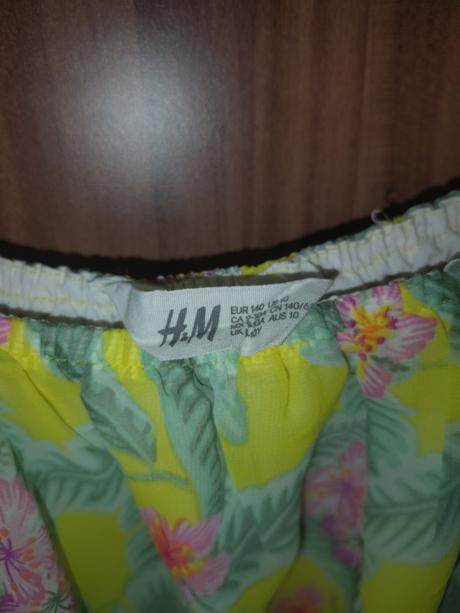 Dívčí letní šaty h&m 140 květované, h&m,140