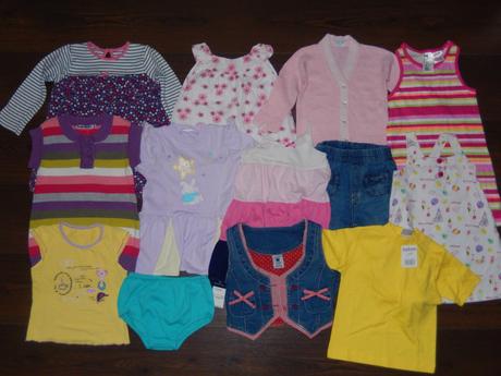 Dívčí šatičky, trička atd. - vel. 92, 86–98