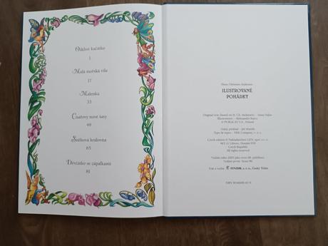 Knížka ilustrované pohádky,hans christian andersen,