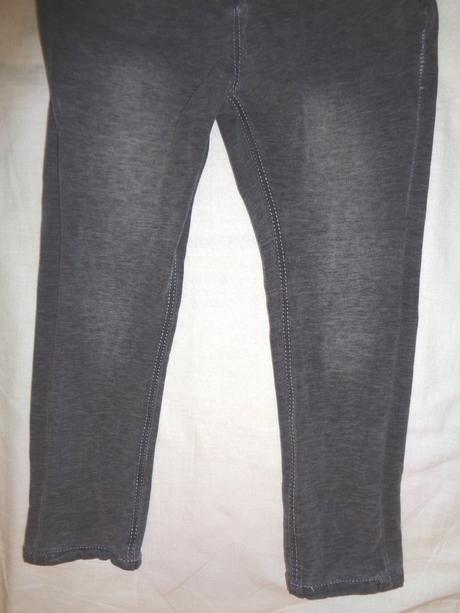 Luxusní šedé bavlněné elastické kalhoty, kanz,98