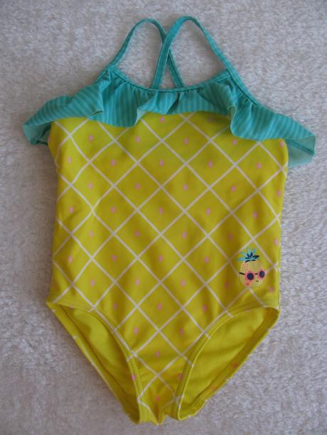 Jednodílné plavky s volánkem ananas, 92