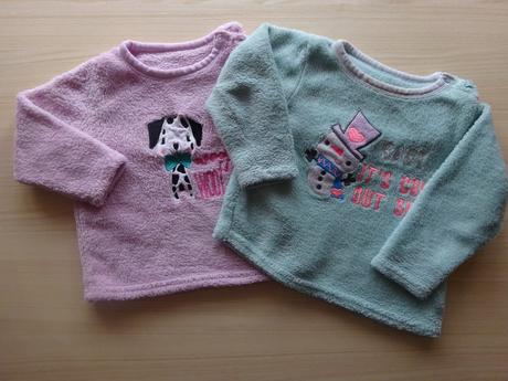 2x fleesová mikina, vel. 86, early days,86