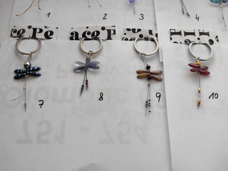 Přívěsek, klíčenka vážka,