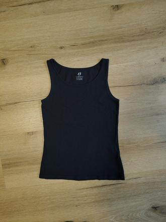 Dívčí bavlněné tílko/triko h&m 146/152 černé, h&m,146