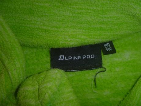 Zelená fleesová mikina zn. alpine pro vel. 140/146, alpine pro,140
