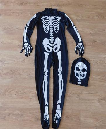 Dětský kostým kostlivec vel.128/140, 