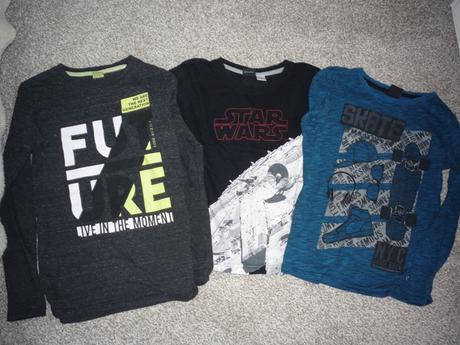 3x tričko s dlouhým rukávem vel 134-140 star wars, 134