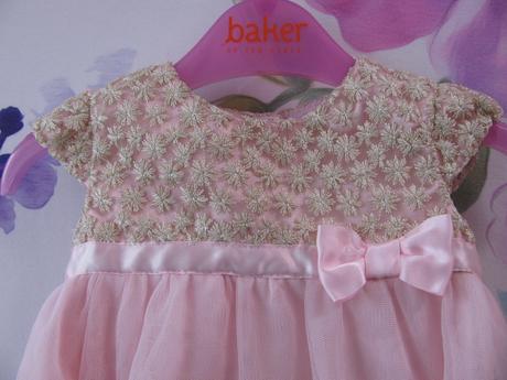 Sváteční tylové růžové šaty vel.3-6 měs., george,68