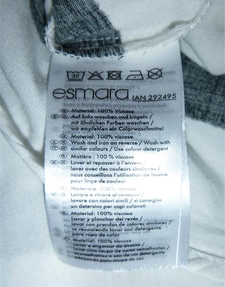 Triko halenka prouhatá - vel.l-xl, esmara,l