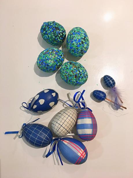 Velikonoční dekorace - vajíčka,