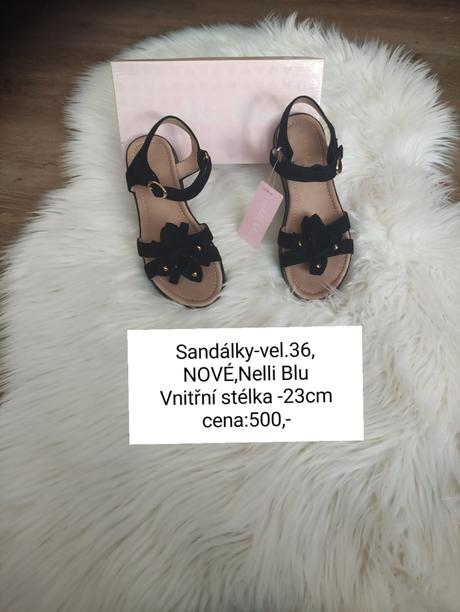 Sandálky -nové,vel.36,cccobuv, nelli blu,36