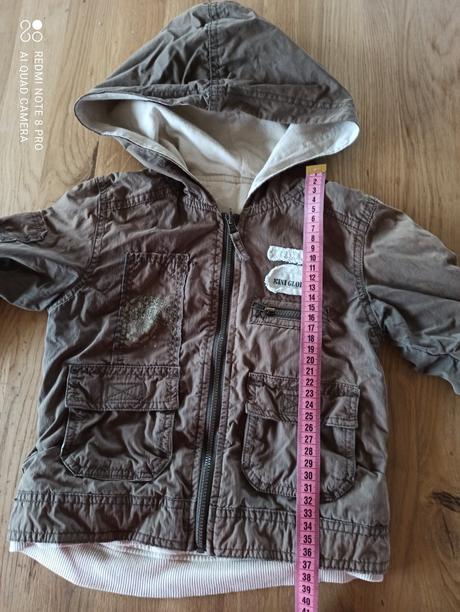 Hezká podzimní bunda s kapucí, 92