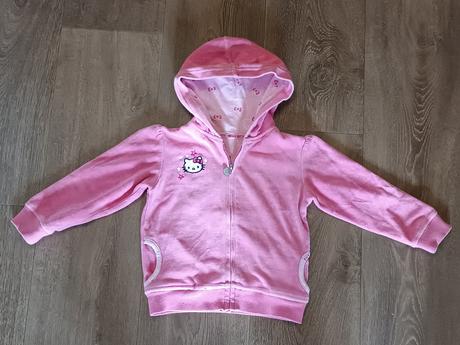 Dívčí sametová mikina, hello kitty, vel. 92/98, hello kitty,92
