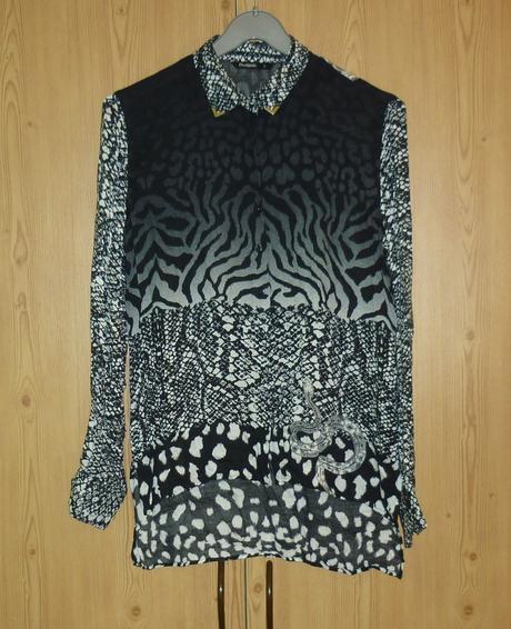 Dámská černobílá košile desigual, desigual,s