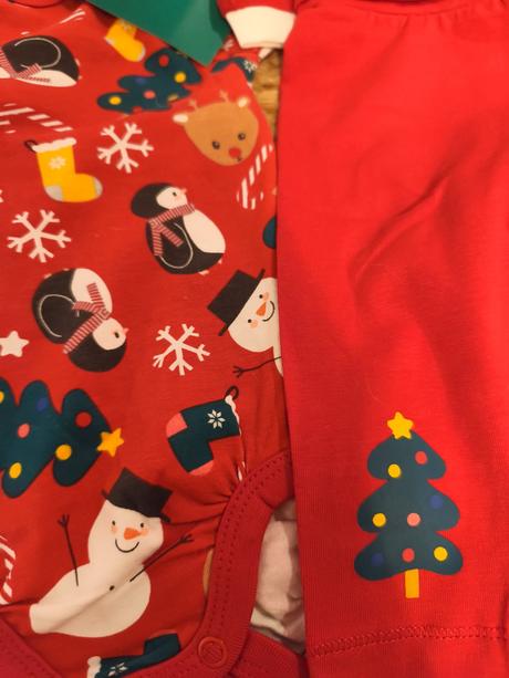 Vánoční komplet pro miminko h&m 56-68, 56 / 62 / 68