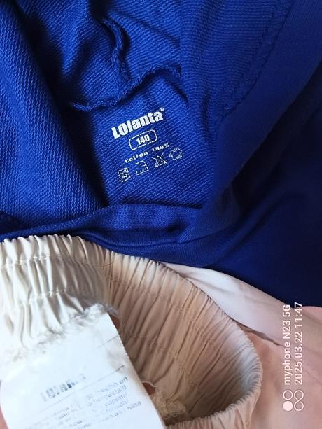 Crop-top mikina a šortky zn."lolanta" vel."140", 140